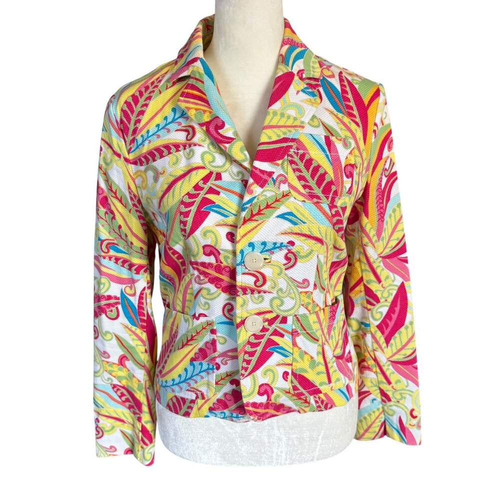 Tommy Hilfiger vintage 2P stretch long sleeve colorful retro blazer jacket